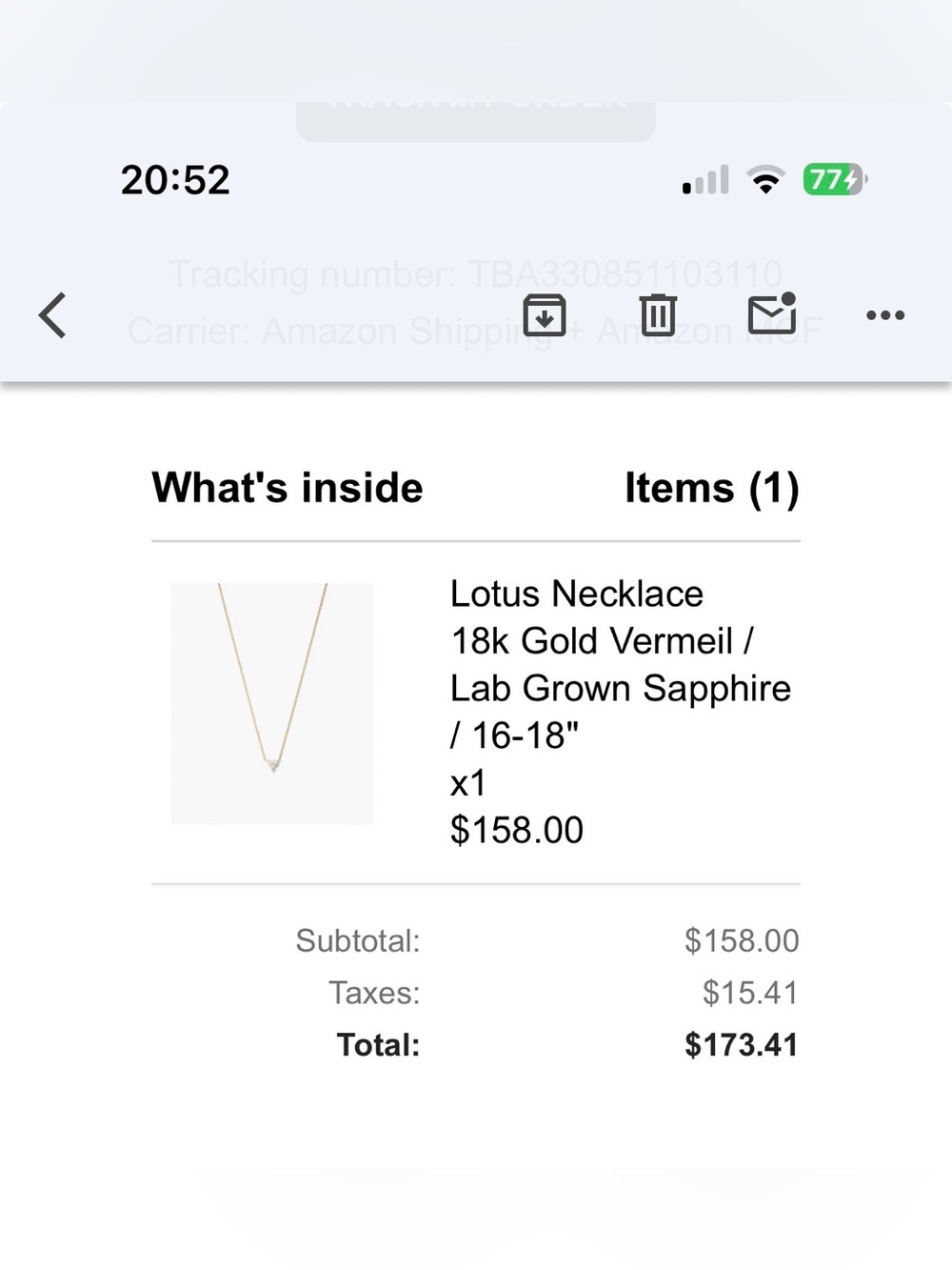 Mejuri Lotus Necklace - Picture 9 of 12